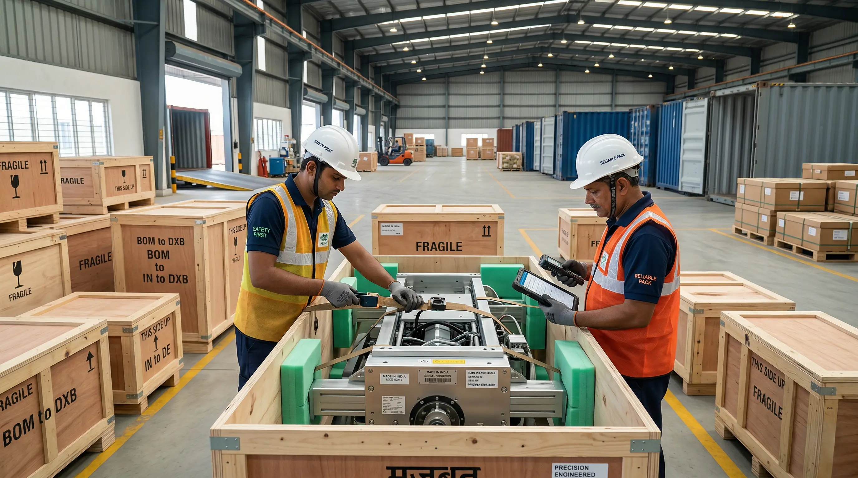 Industrial packaging work