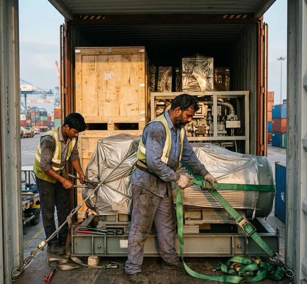 Heavy machinery export